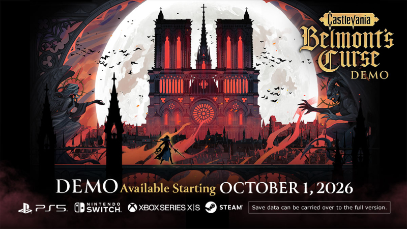 Konami позволит начать прохождение метроидвании Castlevania: Belmont’s Curse на две недели раньше — анонсирована бесплатная демоверсия